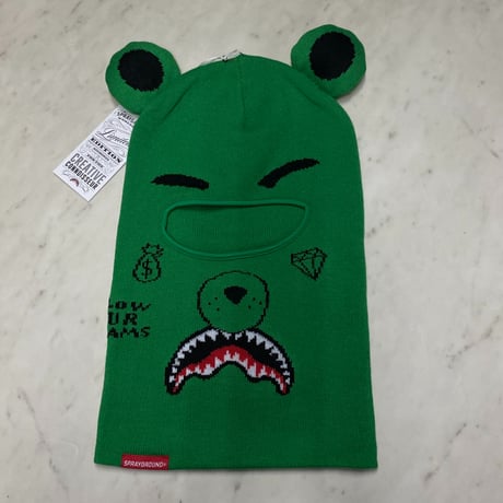 数量限定 SPRAYGROUND スプレイグラウンド ベア 耳付き フェイスマスク Ski Mask