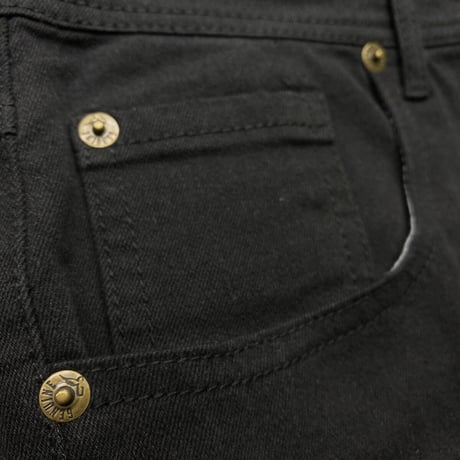 USAブランド GENUINE AUTHENTIC ストレッチ スリム バイカーデニム 黒 ジーンズ GN1955 (JNS73)