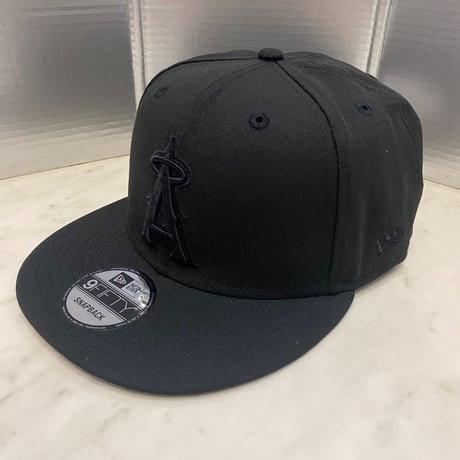 9FIFTY ニューエラ Newera ロサンゼルス エンゼルス LA Angels スーパーブラック スナップバックキャップ BOB (950-141)