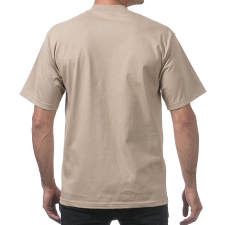 米国製 PROCLUB プロクラブ HEAVY WEIGHT ヘビーウェイト Tシャツ 無地 カーキ ベージュ 6.5 OZ  綿100%