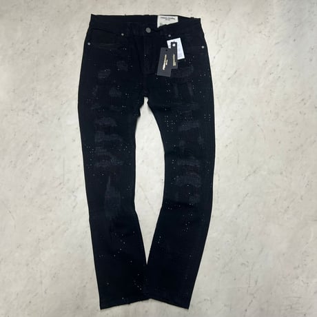 米国ブランド FWRD Denim NY クリスタライズ スリム デニム Slim Fit Crystalized Denim (JNS138)