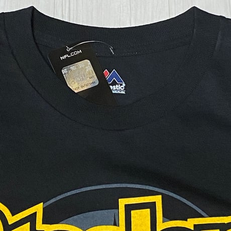 NFL公式 Majestic Athletic ピッツバーグ スティーラーズ STEELERS 半袖 Tシャツ 黒