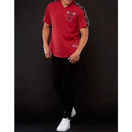 公式 Mitchell&Ness ミッチェル&ネス NBA シカゴ bulls ブルズ Vネック メッシュ ユニフォーム