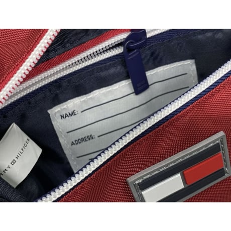 TommyHilfiger USA クロスボディ excusion 斜め掛け ボディバッグ ウェストバッグ 赤