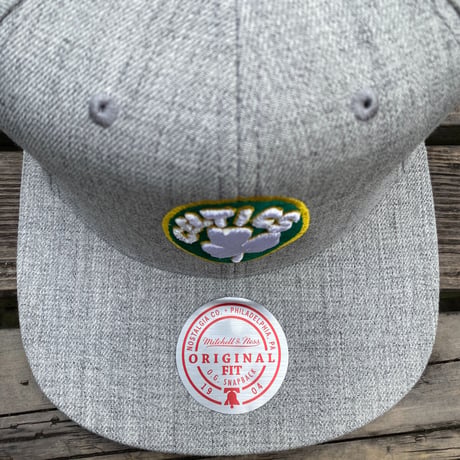 Mitchell&Ness ミッチェル&ネス NBA ボストン セルティックス Celtics  スナップバックキャップ グレー