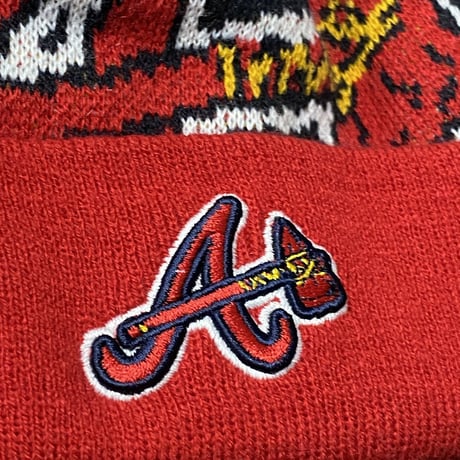 NEWERA ニューエラ MLB アトランタ ブレーブス Braves ポンポン ニットキャップ