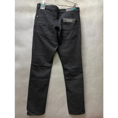 USAブランド GENUINE AUTHENTIC ストレッチ スリム バイカーデニム 黒 ジーンズ GN1955 (JNS73)