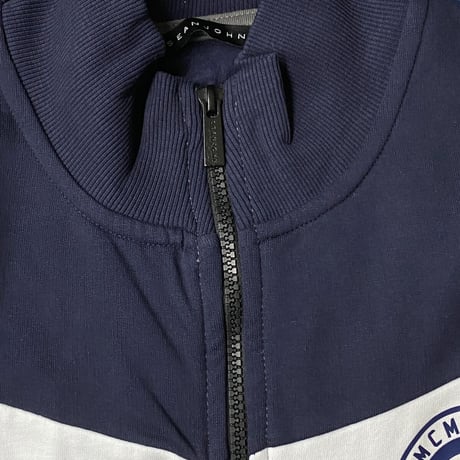 SEANJOHN ショーンジョン ジップアップ スウェット トラックジャケット 白 紺 グレー パフダディ