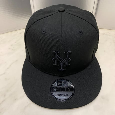 9FIFTY ニューエラ Newera ニューヨーク メッツ NY Mets スーパーブラック スナップバックキャップ BOB (950-167)