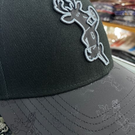 Mitchell&Ness ミッチェル&ネス NBA バックス Bucks 1968 総柄ロゴ スナップバックキャップ