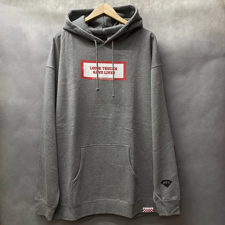 【3XL】 ダイヤモンドサプライ Diamond supply co. グレー Loose Trucks 厚手 プルオーバー パーカー MFG