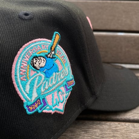 海外限定 Newera ニューエラ 9Forty Aフレーム SD Padres サンディエゴ パドレス 40周年記念 キャップ (940-217)