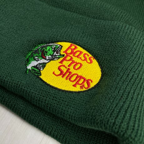 全米最大級のアウトドアブランド Bass Pro Shops バスプロショップス 刺繍ロゴ ニット帽 (Bps30)