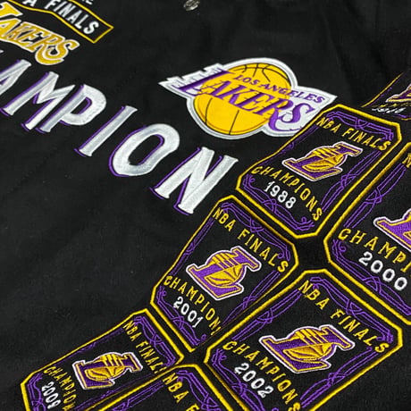 限定 JHデザイン LA レイカーズ Lakers ファイナル チャンピオン 17Time リバーシブル スタジャン
