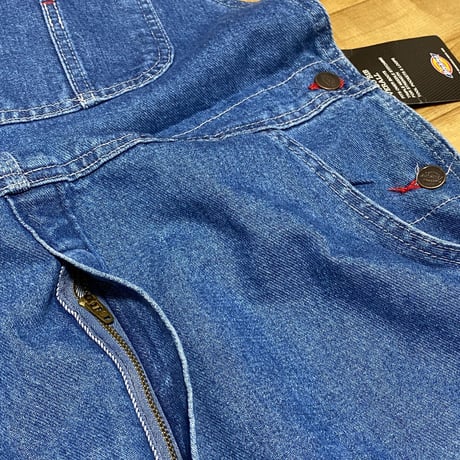 Dickies ディッキーズ  Bib Overall オーバーオール ストーンウォッシュ インディゴ USAモデル (OA9)