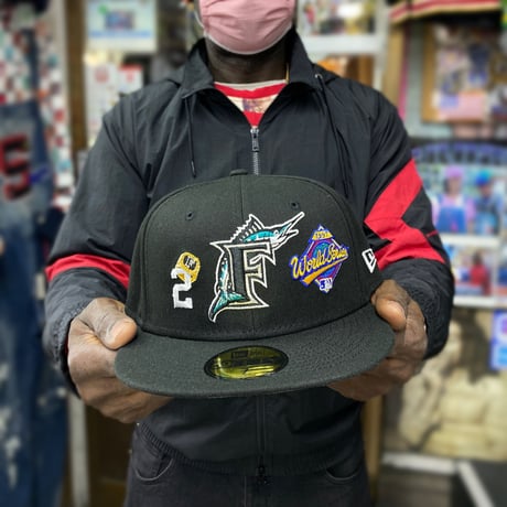 限定モデル 59FIFTY ニューエラ Newera ゴールドリングス Marlins マイアミ マーリンズ MLB
