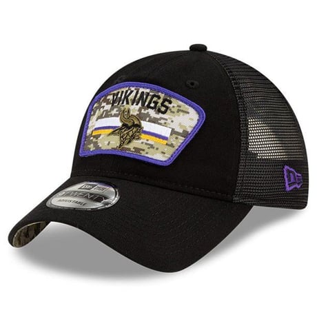 Newera ニューエラ NFL 9Twenty バイキングス Vikings メッシュ トラッカーキャップ Salute