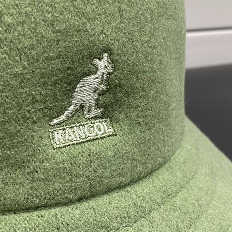 KANGOL カンゴール ウール カジュアル WOOL CASUAL ベルハット オイルグリーン