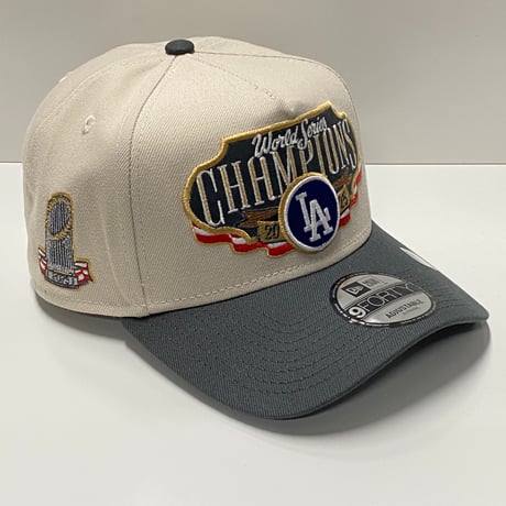 米国仕様 2025 ワールドシリーズ 限定 Newera ニューエラ 9Forty Aフレーム LA Dodgers ドジャース キャップ (940-294)