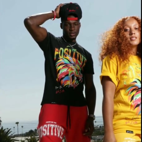 LA発 Positive Wear Clothing ポジティブウェア クロージング Lion Roar Tシャツ (PWT46B)