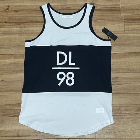 LA発祥 ダイヤモンドサプライ Diamond Supply Co タンクトップ 白 紺 ラウンドカット