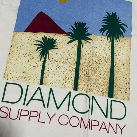 米国製 【M】 ダイヤモンドサプライ Diamond Supply Co タンクトップ 白 Pyramid ストリート