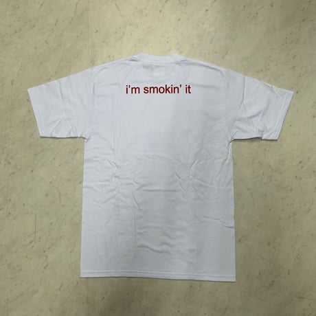 LA発 I'm Smokin' It ドナルド Weed グラフィック 半袖 Tシャツ 白 (GTS151)