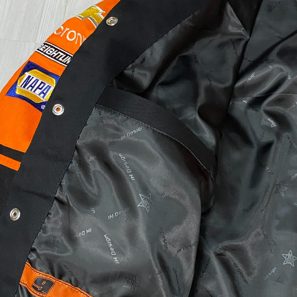HOOTERS ナスカー レーシングジャケット ビッグロゴ フクロウ Hooters Nascar Racing Jacket – Vintage Jacket