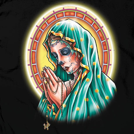 DGK ディージーケー 長袖 Tシャツ ロンT 聖母 Madre de Dios 黒 カリフォルニア ストリート Our Lady