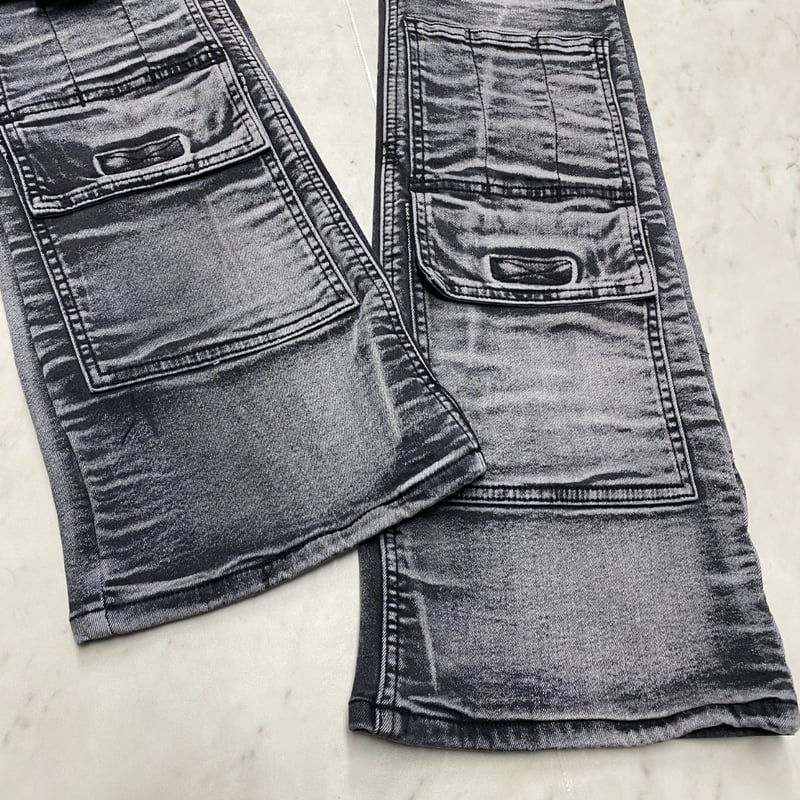 クラウドナインパーク　Ado NY発 Kloud9 NY クラウドナイン Stacked Fit Cargo Jeans ス