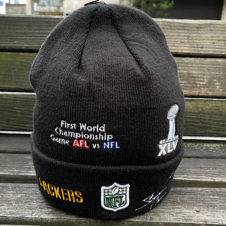 USA限定 NEWERA ニューエラ NFL スーパーボウル チャンピオンズ ニットキャップ パッカーズ