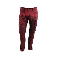 最高の履き心地 Imperious NY インぺリアス ストレッチ入 バイカーデニム Burgundy (JNS87)