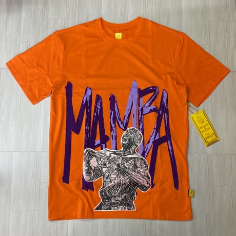 米国ブランド Bricks & Butter ブリックス＆バター 半袖 Mamba グラフィック Tシャツ オレンジ