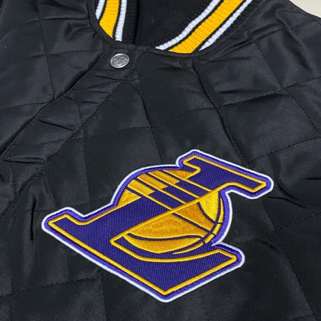 海外限定 NBA JHデザイン LA Lakers ロサンゼルス レイカーズ ファイナルチャンピオン リバーシブル スタジャン