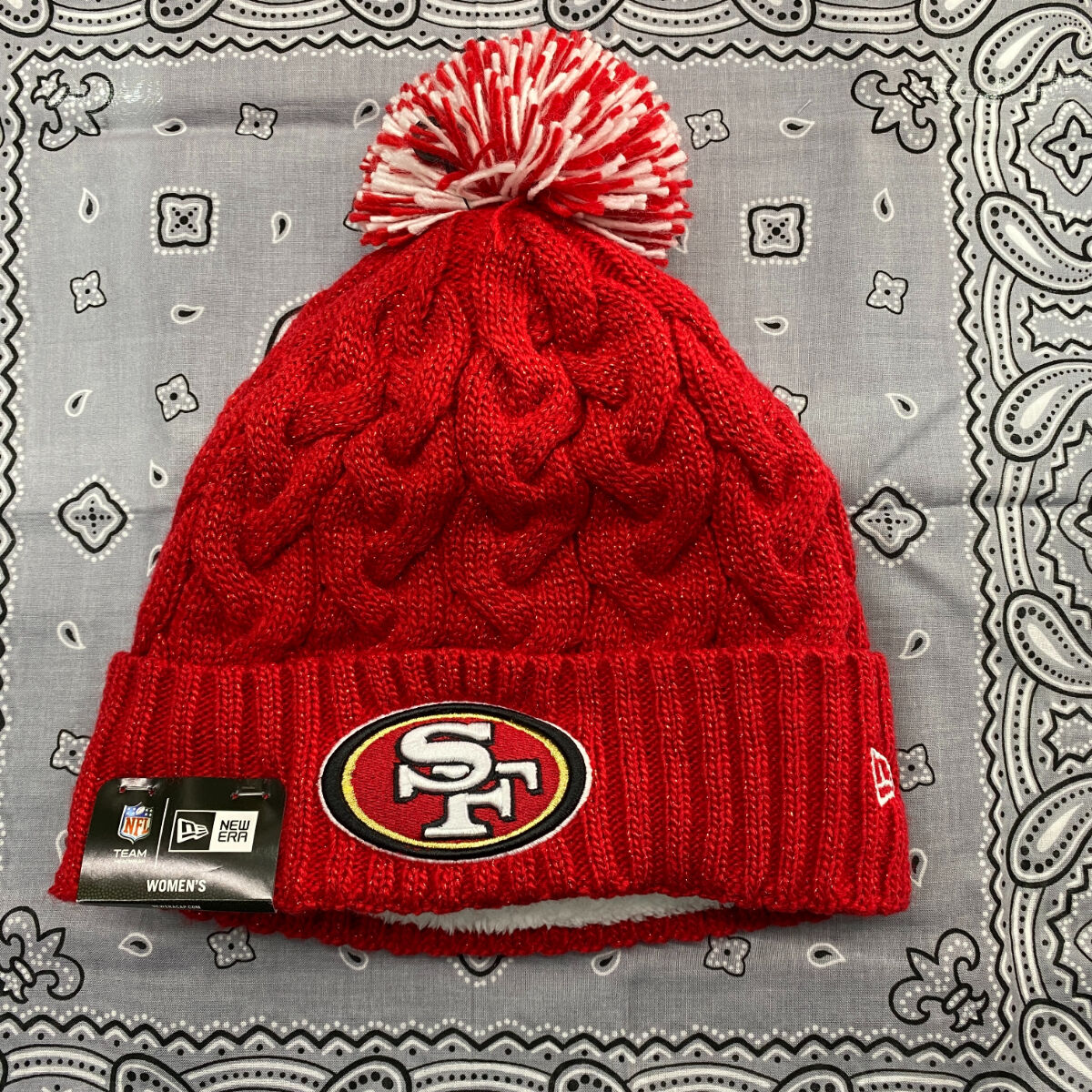 NEWERA ニューエラ NFL サンフランシスコ SF 49ers 赤 ニット帽