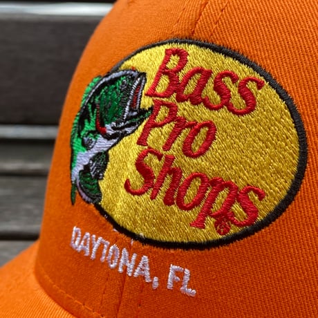 限定USA州旗パッチ Bass Pro Shops バスプロショップス 刺繍ロゴ DAYTONA, FL メッシュキャップ (Bps50)