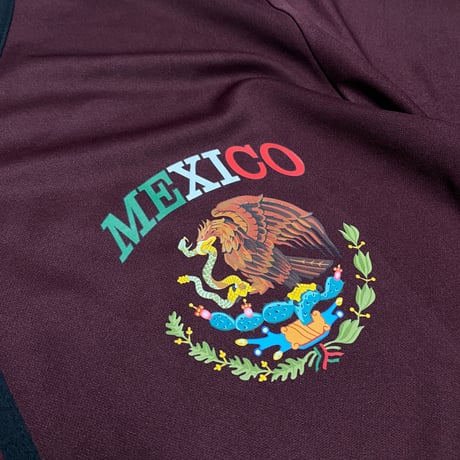LA発 LA DREAMZ メキシコ MEXICO アンダーグラウンド グラフィック ベースボールシャツ バーガンディ (GFX-BB7)