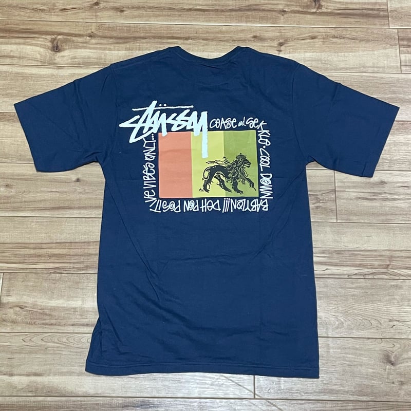 S】 Stussy ステューシー RASTA FLAG 半袖 Tシャツ レゲエ ラスタ 西海...