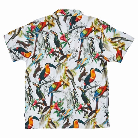 LRG エルアールジー USA正規品 FLOCK カラフル 総柄 半袖ボタンシャツ 南国 アロハ