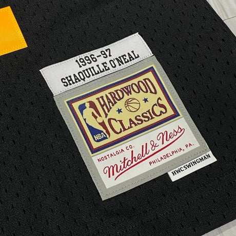 Mitchell&Ness NBA HWC ロサンゼルス レイカーズ オニール ＃34 バスケシャツ ジャージ