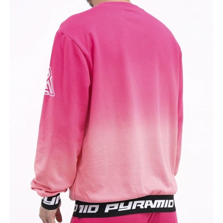日本未入荷 BLACK PYRAMID ブラックピラミッド タイダイ トレーナー  PINK