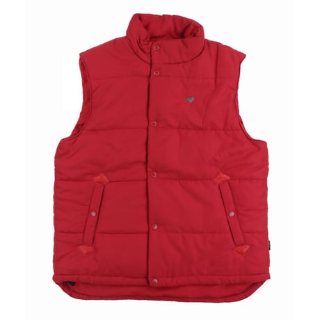 ダイヤモンドサプライ Diamond Supply ブリリアントカット 中綿入りベスト 赤 RED LA スケーター