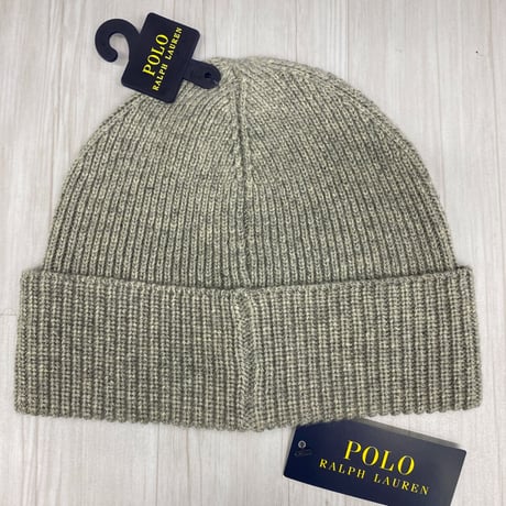 POLO RALPH LAUREN ラルフローレン ポロベア リブ編み ニットキャップ Preppy Polo Bear