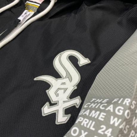 USA限定 Mitchell&Ness MLB シカゴ ホワイトソックス Team Origins ハーフZIP ウィンドブレーカー