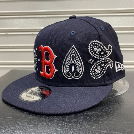USA限定 Newera ニューエラ 9FIFTY ペイズリー スナップバック MLB ボストン レッドソックス