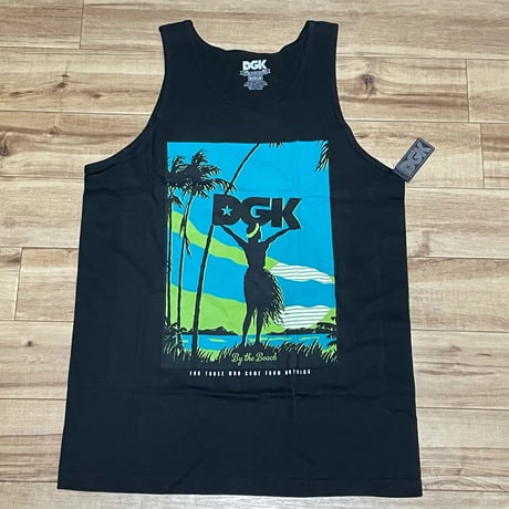 ロサンゼルス発祥 DGK ディージーケー タンクトップ 黒 The Beach スケーター カリフォルニア