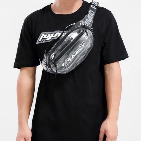超レア 日本未入荷 BLACKPYRAMID ブラックピラミッド Sling クリア スリングバッグ ウェストバッグ