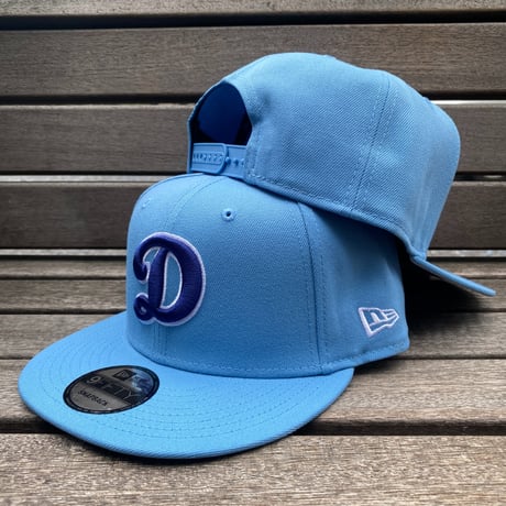 USA仕様 9FIFTY ニューエラ MLB ロサンゼルス ドジャース LA Dodgers スナップバックキャップ Essentials Sky Blue (950-202)