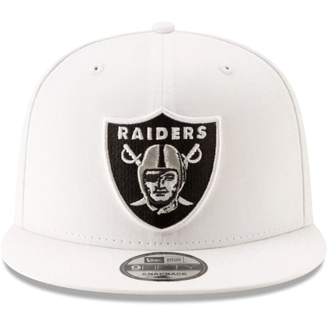USAモデル NEWERA ニューエラ NFL ラスベガス Raiders レイダース 9FIFTY ベーシック スナップバック キャップ 白 アメフト 調節可能