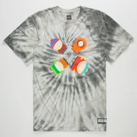 限定モデル HUF ハフ SOUTHPARK サウスパーク TIEDYE タイダイ TRIPPY コラボ Tシャツ アメコミ